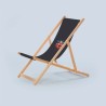 Chaise de plage en bois