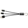 Câble de chargement 3 en 1 avec porte-clés Metal