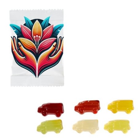 Gomme aux fruits en forme de camion – 250 pièces