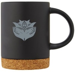 Mug en céramique Neiva avec base en liège – 425 ml