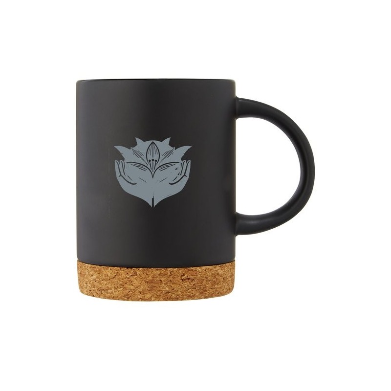 Mug en céramique Neiva avec base en liège – 425 ml