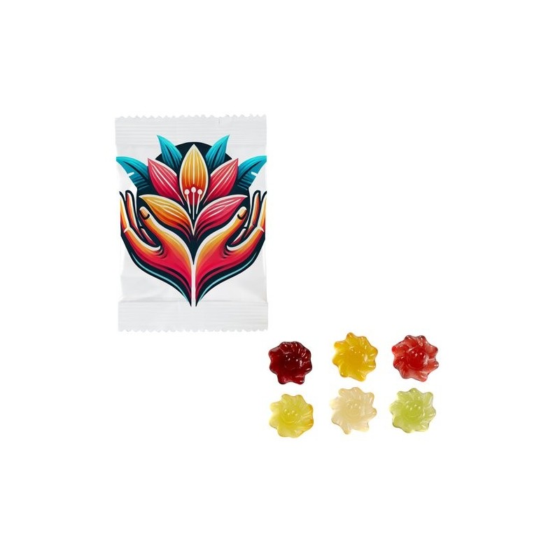 Bonbons gélifiés aux fruits en forme de soleil - 250 unités