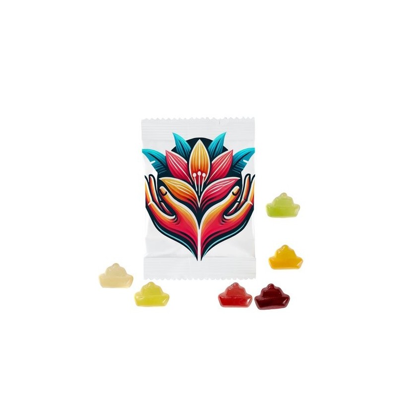 Bonbons gélifiés aux fruits en forme de bateau - 250 unités