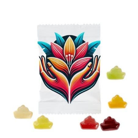 Bonbons gélifiés aux fruits en forme de bateau - 250 unités