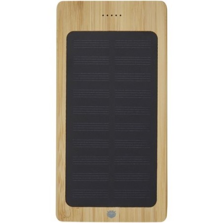 Batterie externe solaire en bambou Alata – 8 000 mAh