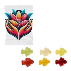 Bonbons gélifiés aux fruits en forme d'avion – 250 unités