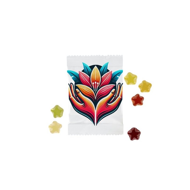 Bonbons gélifiés aux fruits en forme d'étoile – 250 pièces