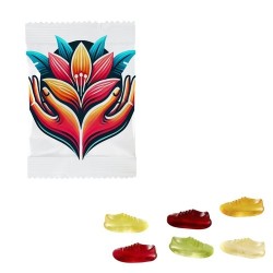 Bonbons gélifiés aux fruits en forme de basket – 250 unités