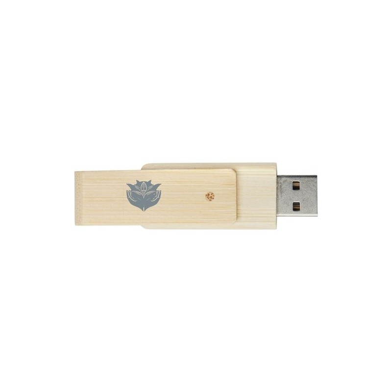 Clé USB rotative en bambou – 4 Go