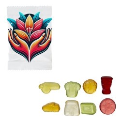 Bonbons gélifiés football aux fruits – 250 unités