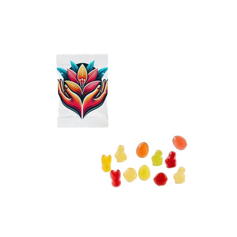 Bonbons gélifiés Pâques aux fruits – 250 unités