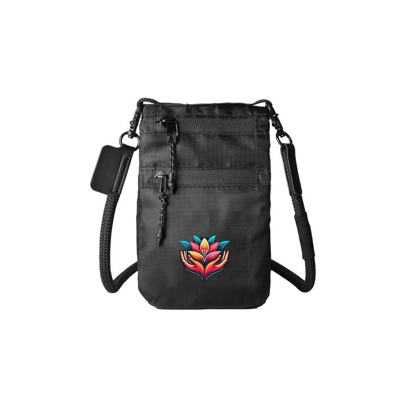 Étui pour téléphone et objets indispensables avec bandoulière