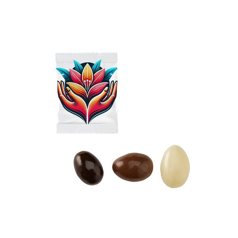 Assortiment d’amandes enrobées de chocolat – 600 pièces