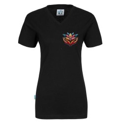 T-shirt à col en V CottoVer® pour femme