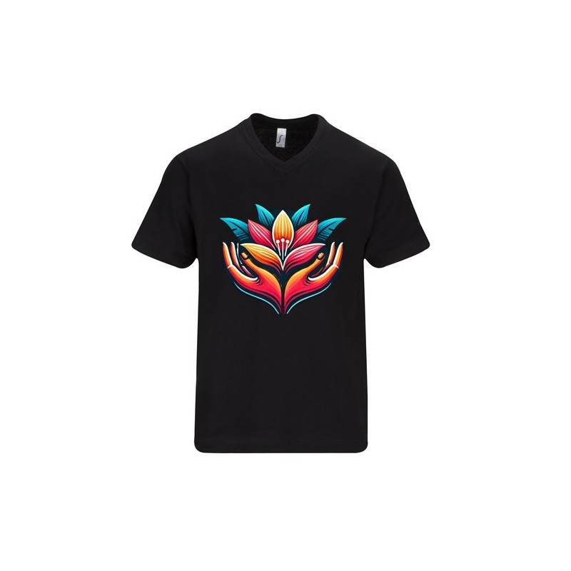 T-shirt homme à manches courtes et col en V Victory de Sol’s®