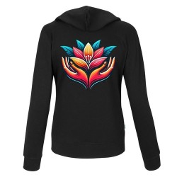 Sweat à capuche zippé CottoVer® pour femme