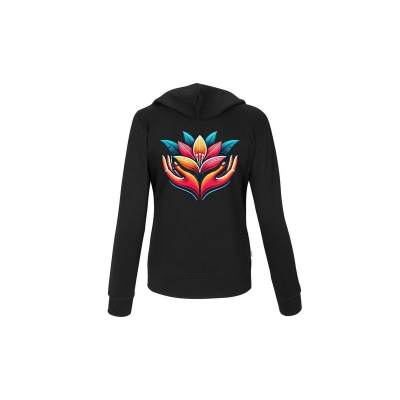 Sweat à capuche zippé CottoVer® pour femme