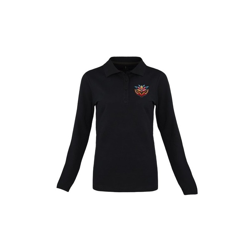 Polo femme manches longues Oakville de Elevate™