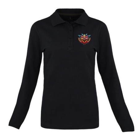 Polo femme manches longues Oakville de Elevate™
