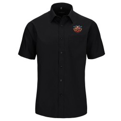 Chemise manches courtes popeline polyester-coton Russell™