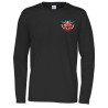 T-shirt homme à manches longues de CottoVer avec impression à l'encre sur la poitrine gauche et au dos