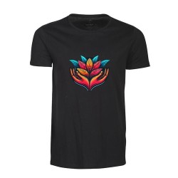 T-shirt à col rond en coton biologique flammé Twoville de Harvest (transfert de couleurs)