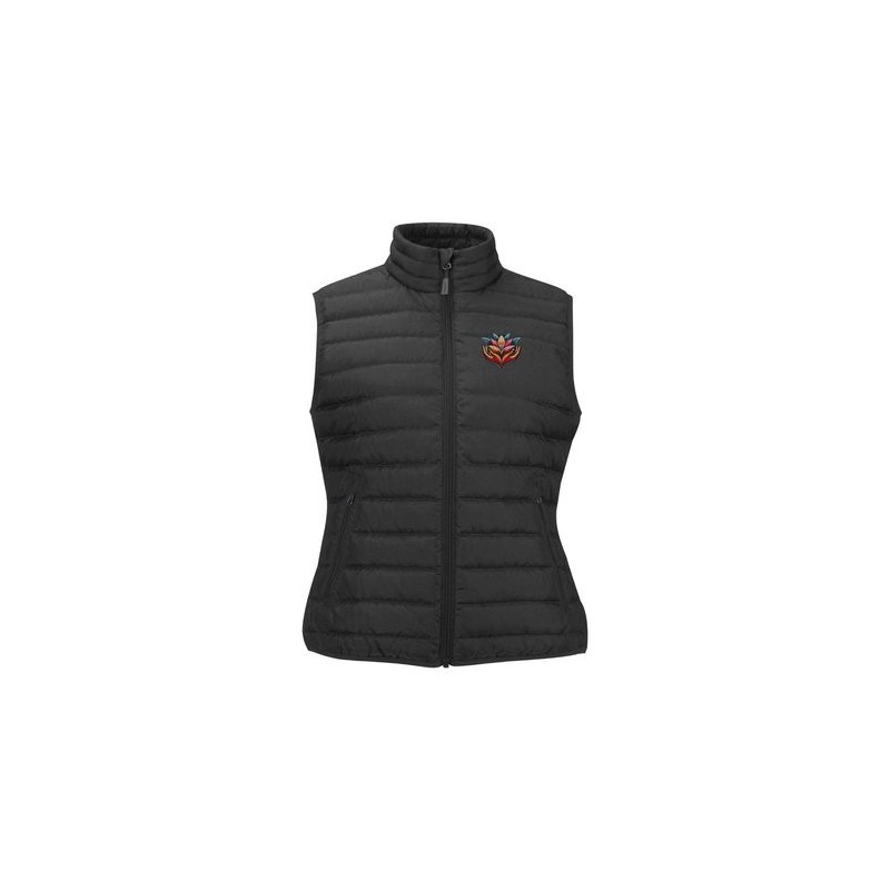 Doudoune sans manches compacte femme – Broderie