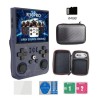 Console de jeu vidéo rétro portative R36S avec écran IPS de 3,5 pouces, console de jeu vidéo portable mini 64 Go