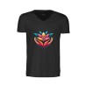 T-shirt à col en V en coton biologique flammé Whailford de Harvest (transfert de couleurs)