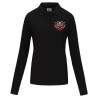 Polo à manches longues en piqué CottoVer® pour femme