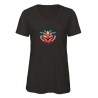 T-shirt femme col en V trois matières de B&C™