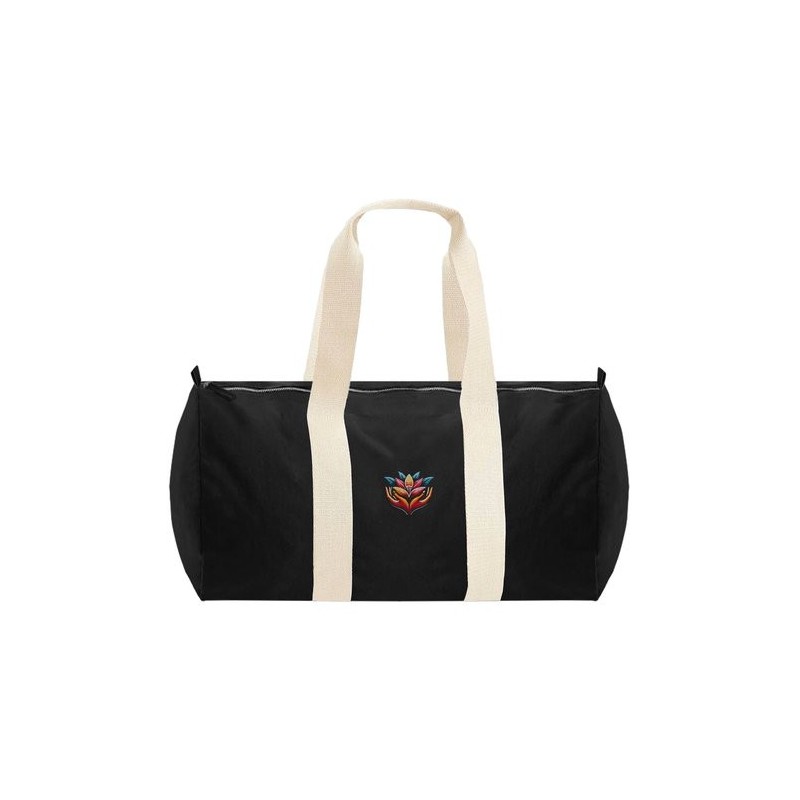 Sac de voyage cylindrique en coton biologique EarthAware® Westford Mill® – 20 L