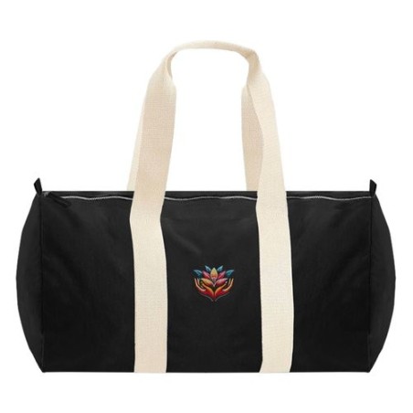Sac de voyage cylindrique en coton biologique EarthAware® Westford Mill® – 20 L