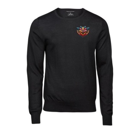 Pull à col rond en mélange de laine mérinos de Tee Jays®