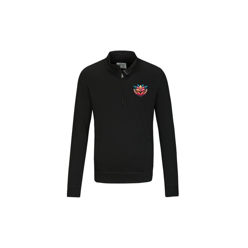 Pull unisexe à col zippé CottoVer®