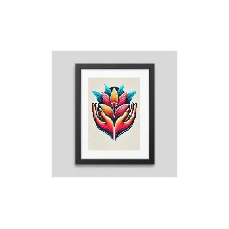 Affiche encadrée Dama flower 1