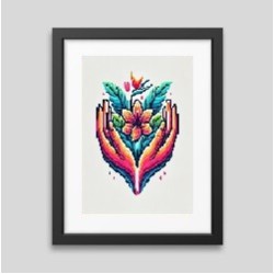 Affiche encadrée Dama flower 2